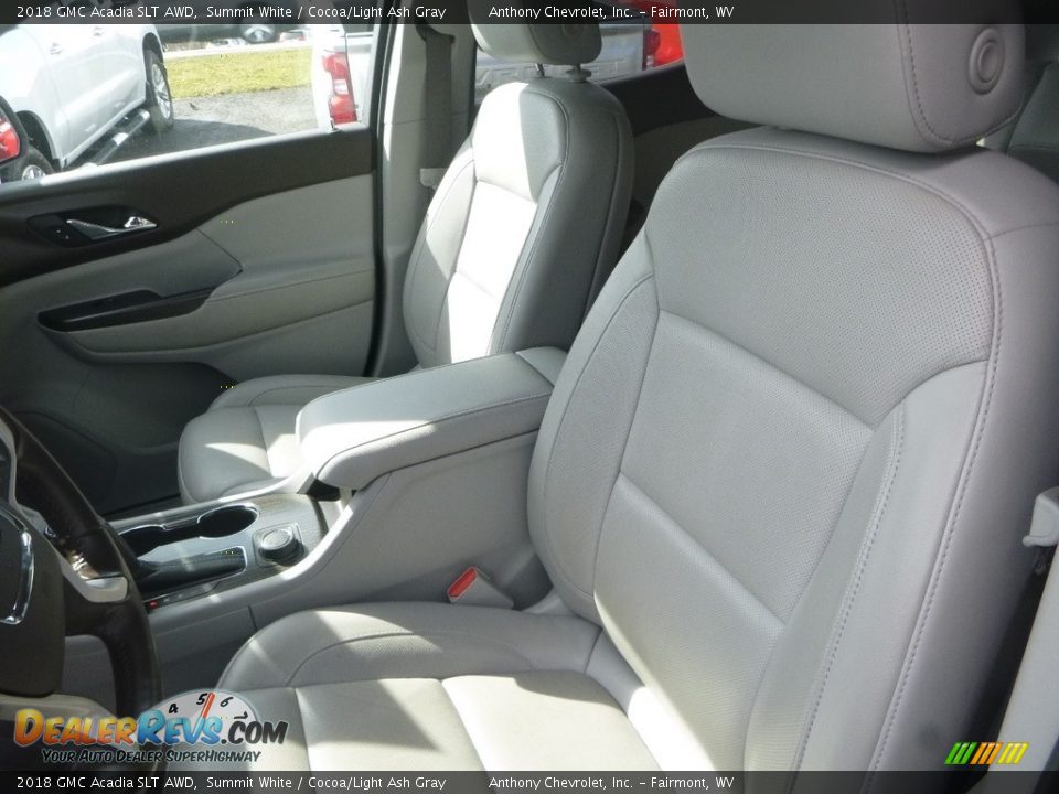 2018 GMC Acadia SLT AWD Summit White / Cocoa/Light Ash Gray Photo #15