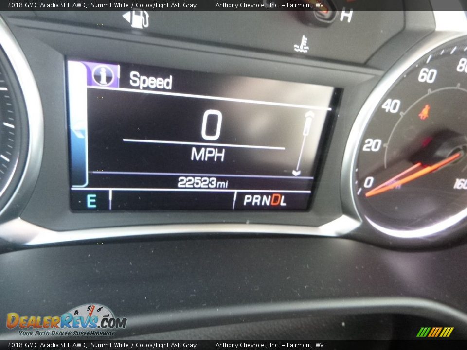 2018 GMC Acadia SLT AWD Summit White / Cocoa/Light Ash Gray Photo #19