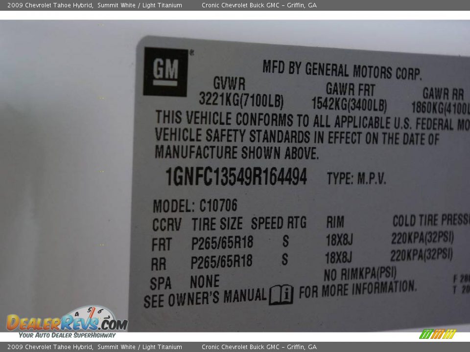 2009 Chevrolet Tahoe Hybrid Summit White / Light Titanium Photo #30