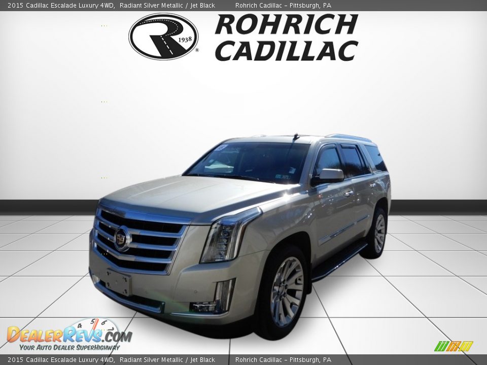 2015 Cadillac Escalade Luxury 4WD Radiant Silver Metallic / Jet Black Photo #1