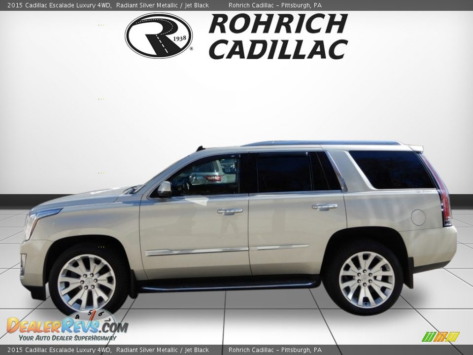 2015 Cadillac Escalade Luxury 4WD Radiant Silver Metallic / Jet Black Photo #2