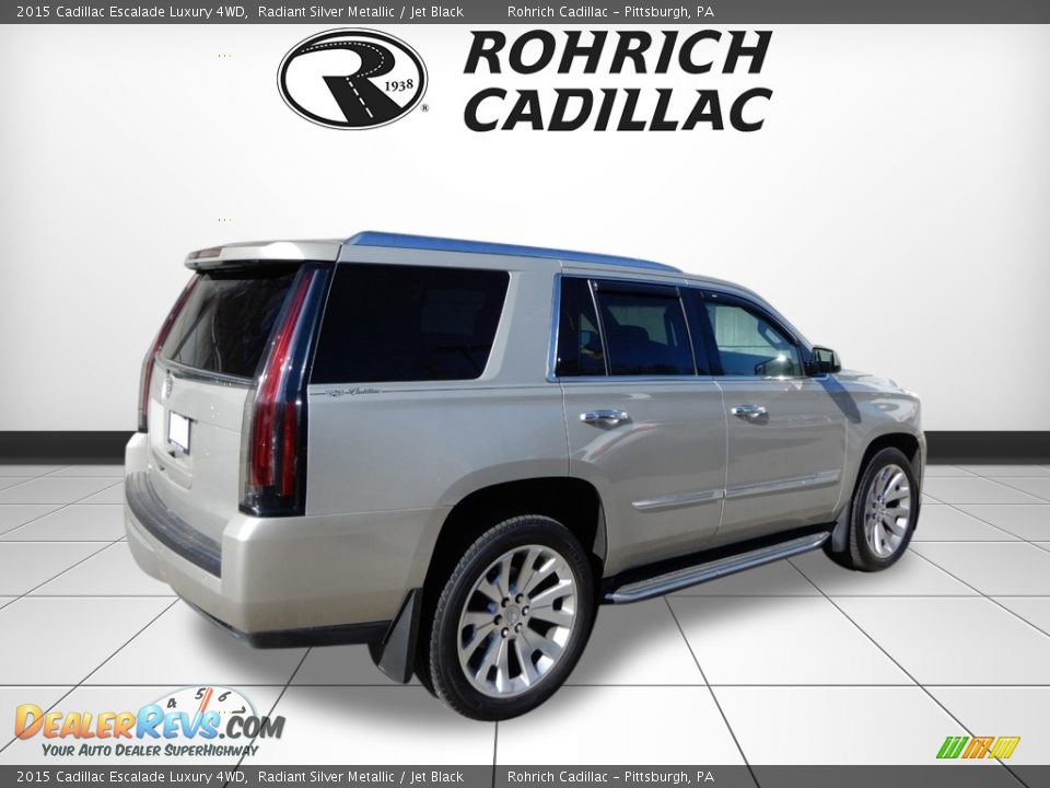 2015 Cadillac Escalade Luxury 4WD Radiant Silver Metallic / Jet Black Photo #5