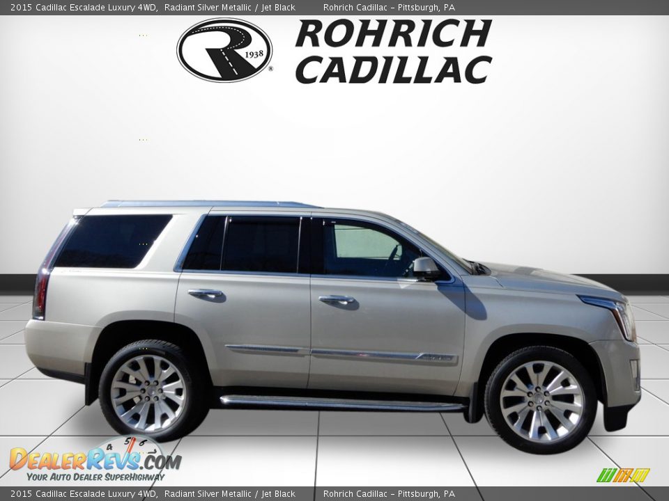 2015 Cadillac Escalade Luxury 4WD Radiant Silver Metallic / Jet Black Photo #6