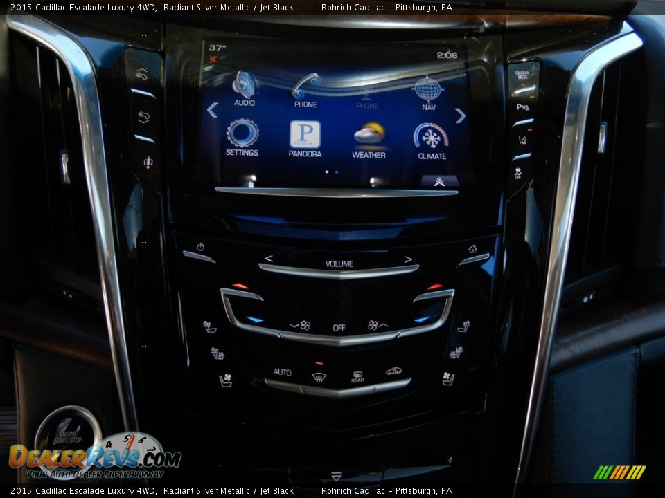 2015 Cadillac Escalade Luxury 4WD Radiant Silver Metallic / Jet Black Photo #18