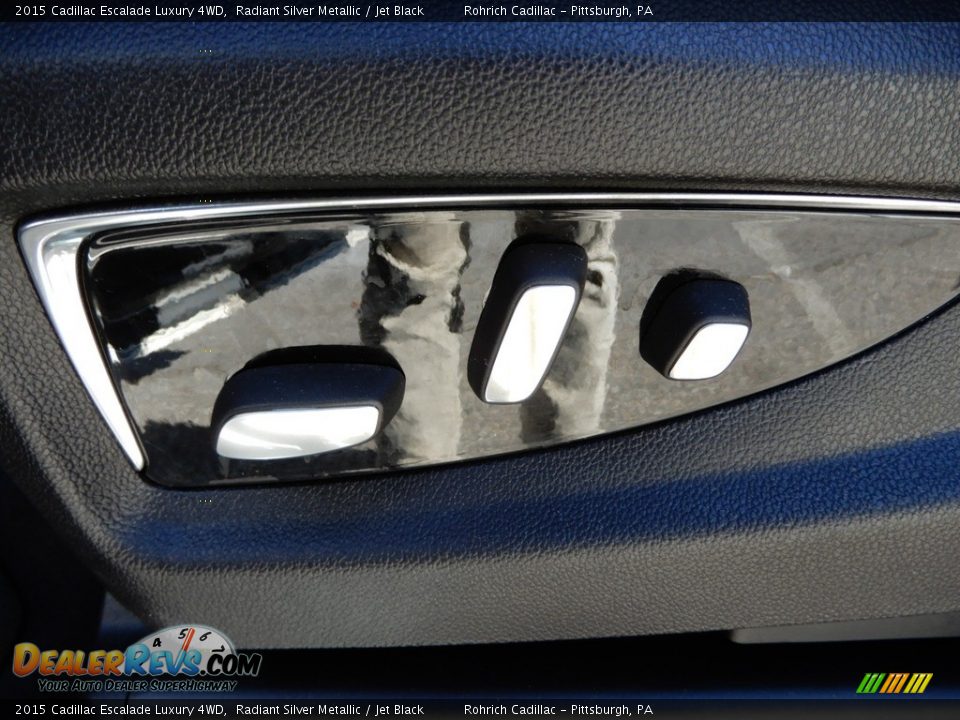 2015 Cadillac Escalade Luxury 4WD Radiant Silver Metallic / Jet Black Photo #23