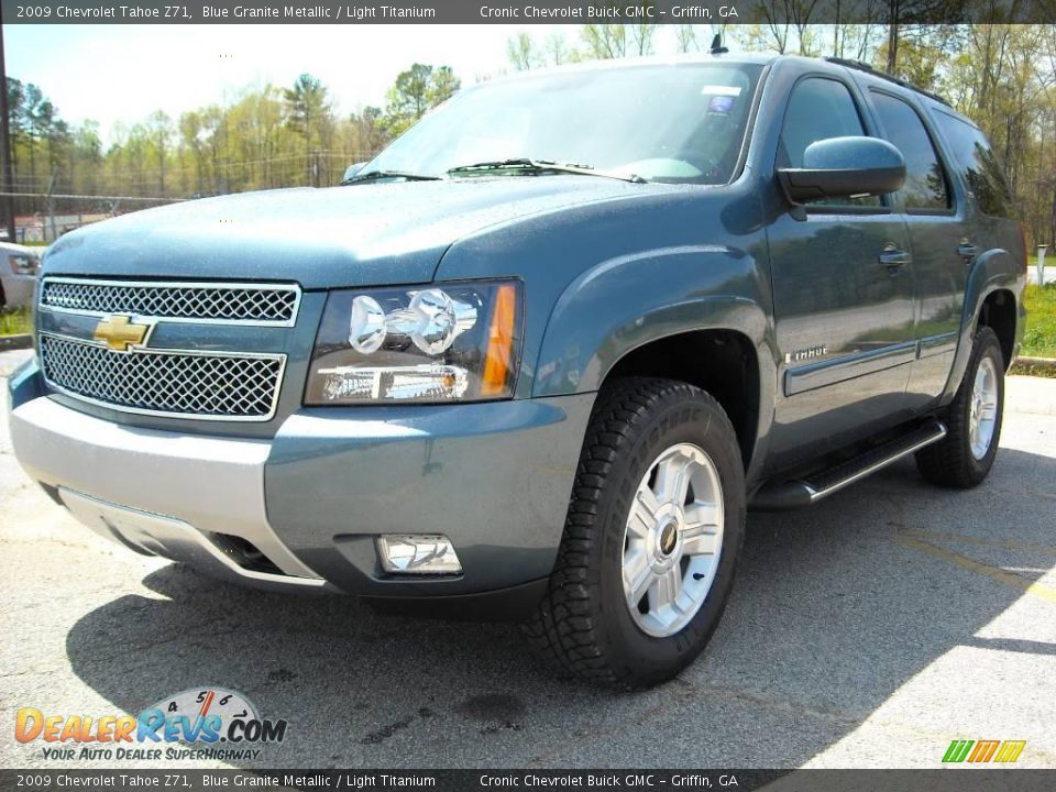 2009 Chevrolet Tahoe Z71 Blue Granite Metallic / Light Titanium Photo #2