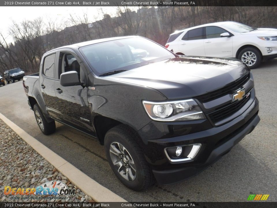 2019 Chevrolet Colorado Z71 Crew Cab 4x4 Black / Jet Black Photo #7