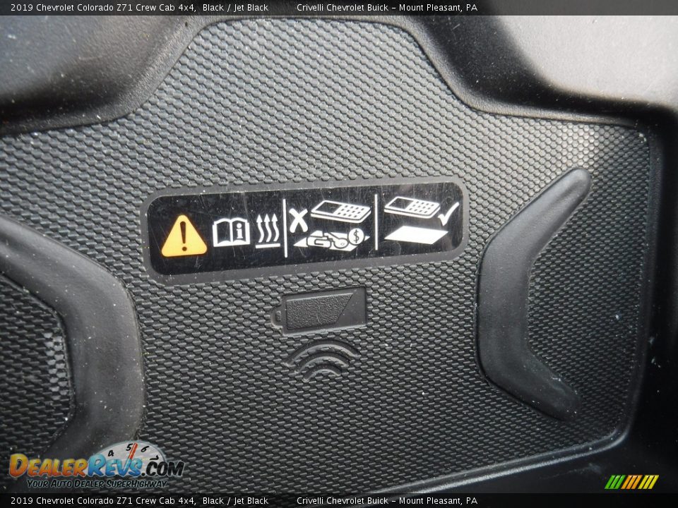 2019 Chevrolet Colorado Z71 Crew Cab 4x4 Black / Jet Black Photo #20