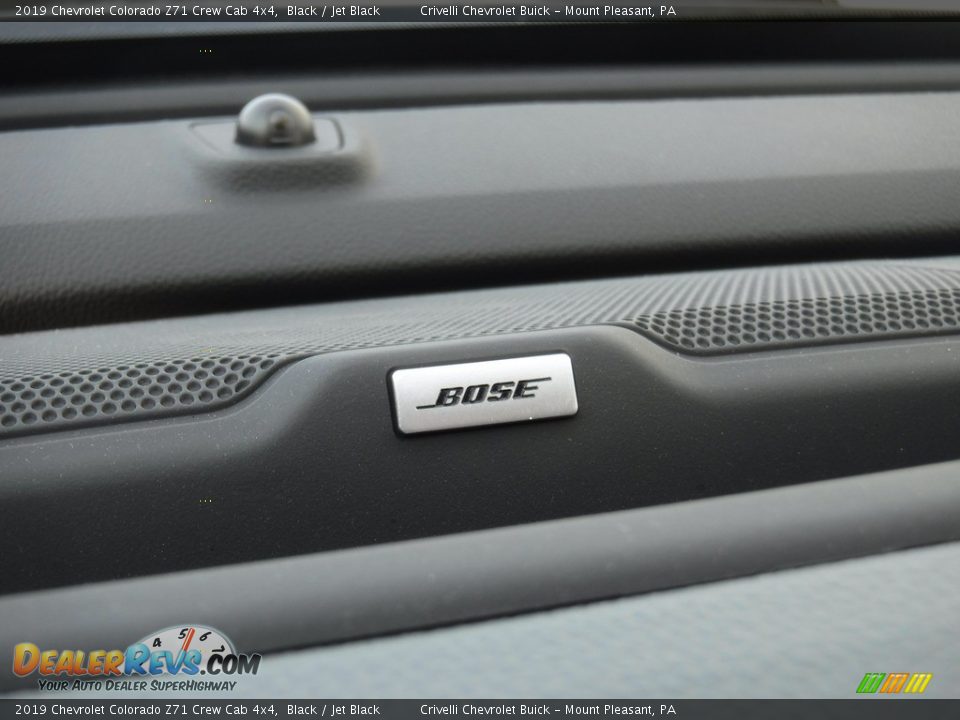 2019 Chevrolet Colorado Z71 Crew Cab 4x4 Black / Jet Black Photo #24