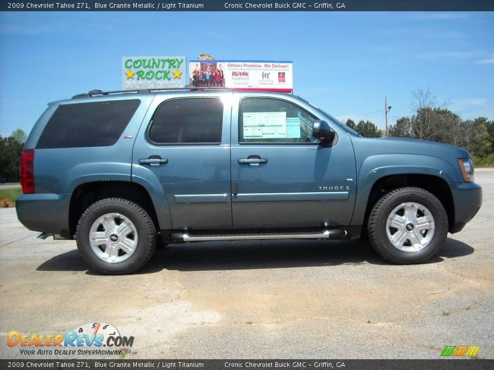 2009 Chevrolet Tahoe Z71 Blue Granite Metallic / Light Titanium Photo #5