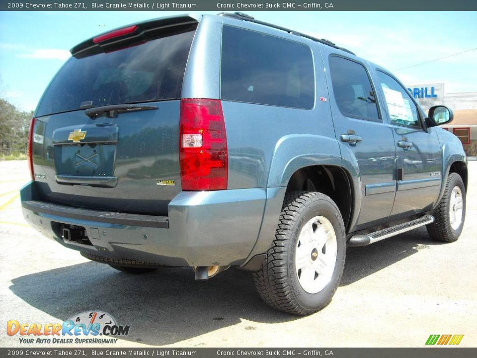 2009 Chevrolet Tahoe Z71 Blue Granite Metallic / Light Titanium Photo #6