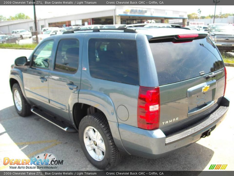 2009 Chevrolet Tahoe Z71 Blue Granite Metallic / Light Titanium Photo #8