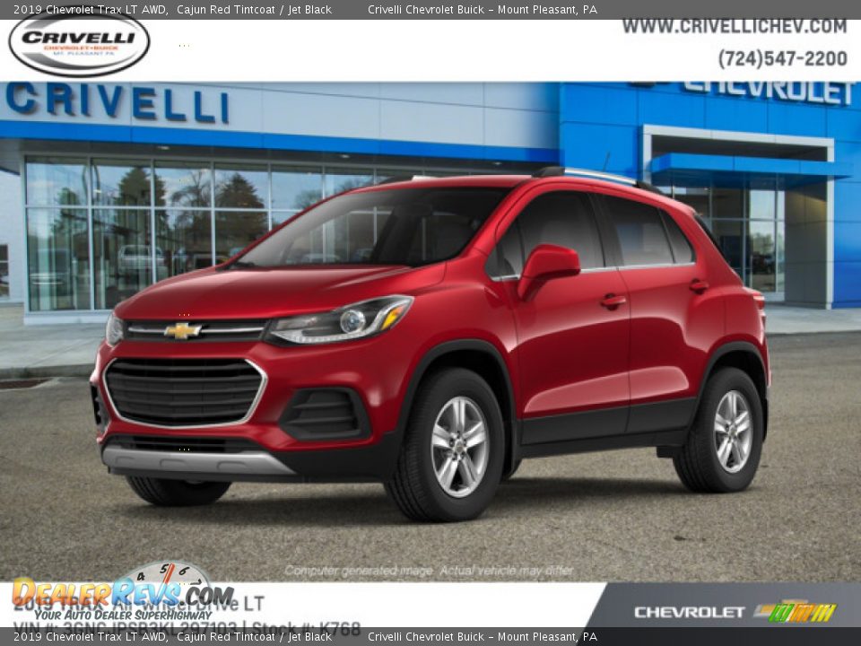 2019 Chevrolet Trax LT AWD Cajun Red Tintcoat / Jet Black Photo #1