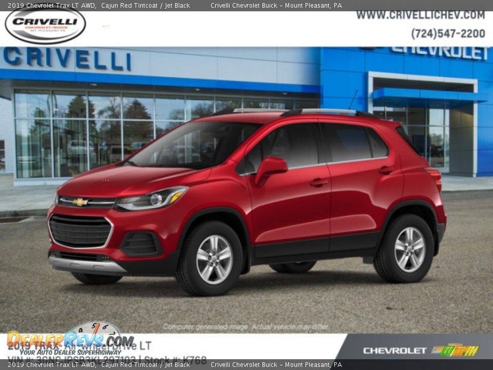 2019 Chevrolet Trax LT AWD Cajun Red Tintcoat / Jet Black Photo #2