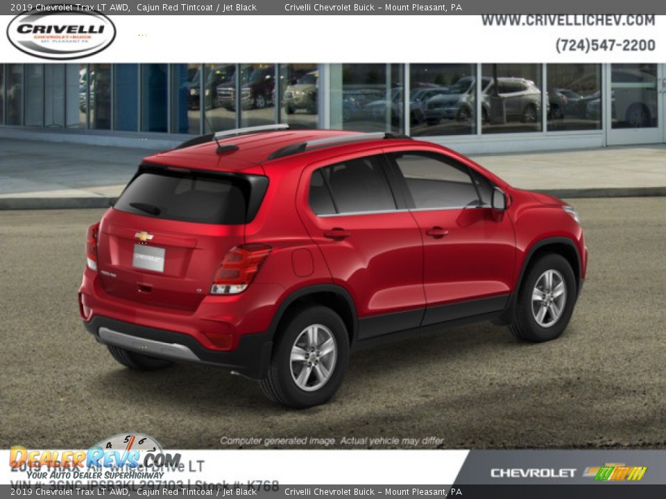 2019 Chevrolet Trax LT AWD Cajun Red Tintcoat / Jet Black Photo #4