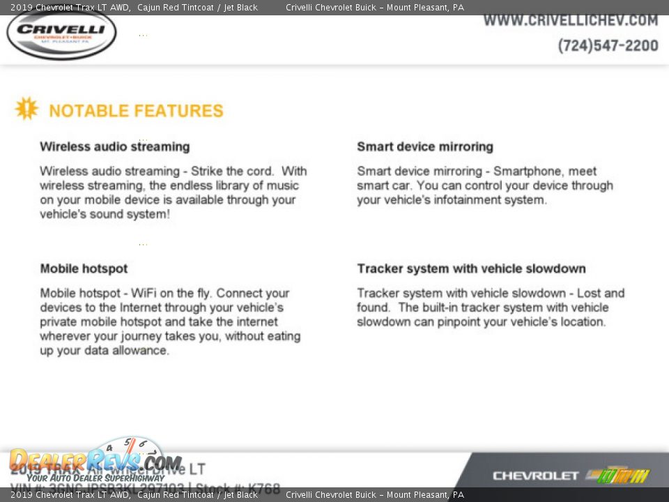 2019 Chevrolet Trax LT AWD Cajun Red Tintcoat / Jet Black Photo #7