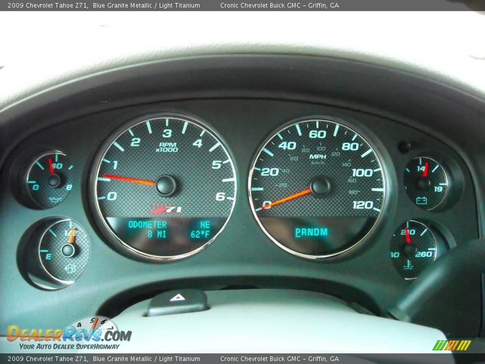 2009 Chevrolet Tahoe Z71 Blue Granite Metallic / Light Titanium Photo #30