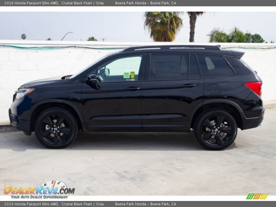 2019 Honda Passport Elite AWD Crystal Black Pearl / Gray Photo #4
