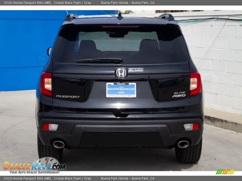 2019 Honda Passport Elite AWD Crystal Black Pearl / Gray Photo #5