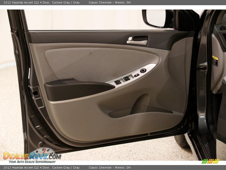 2012 Hyundai Accent GLS 4 Door Cyclone Gray / Gray Photo #4