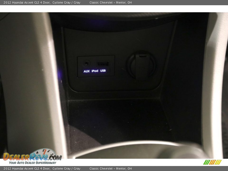 2012 Hyundai Accent GLS 4 Door Cyclone Gray / Gray Photo #10