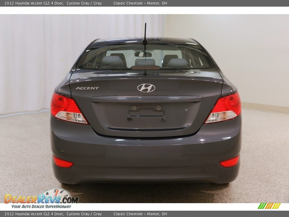 2012 Hyundai Accent GLS 4 Door Cyclone Gray / Gray Photo #15