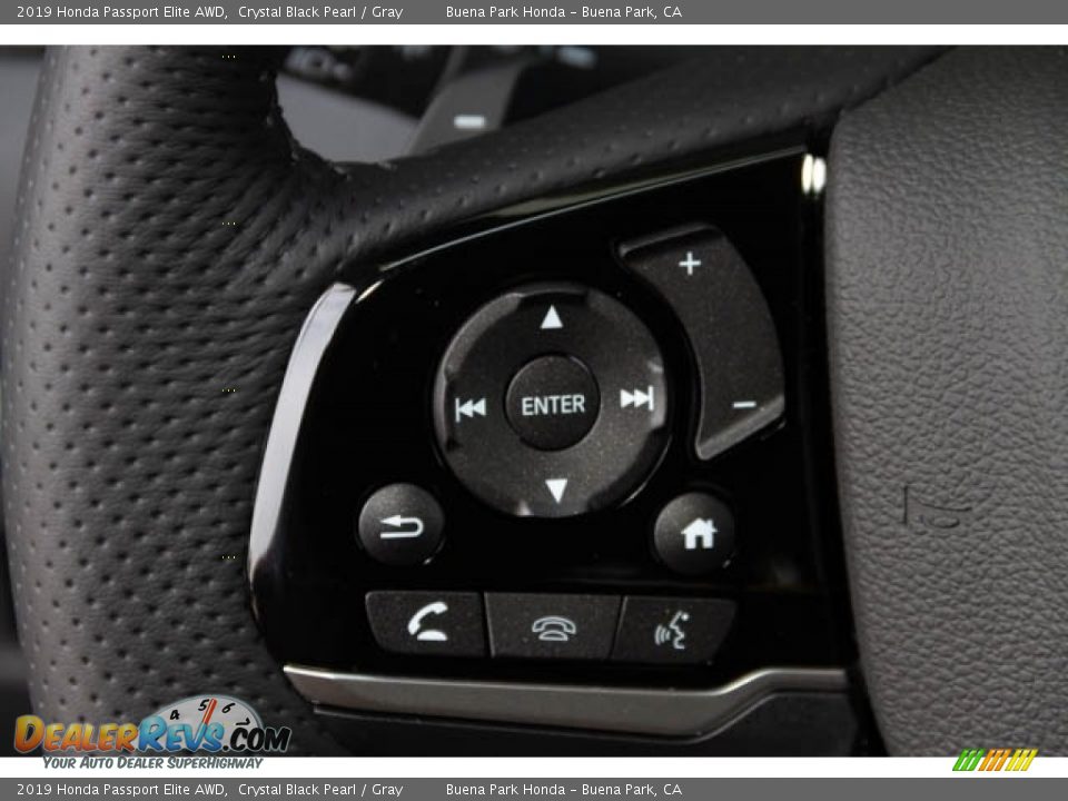 2019 Honda Passport Elite AWD Crystal Black Pearl / Gray Photo #20