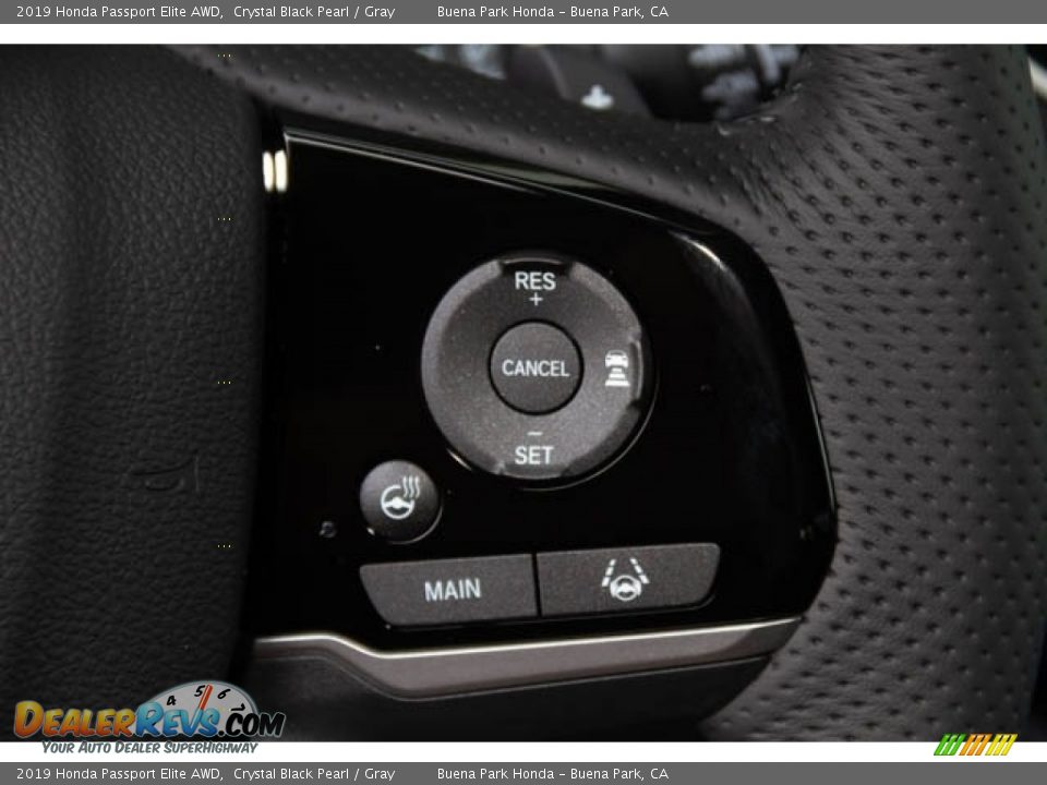 2019 Honda Passport Elite AWD Crystal Black Pearl / Gray Photo #21