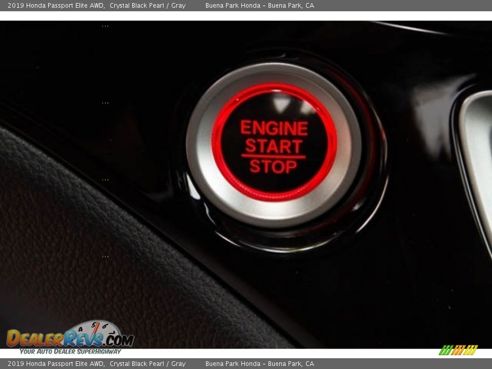 2019 Honda Passport Elite AWD Crystal Black Pearl / Gray Photo #22