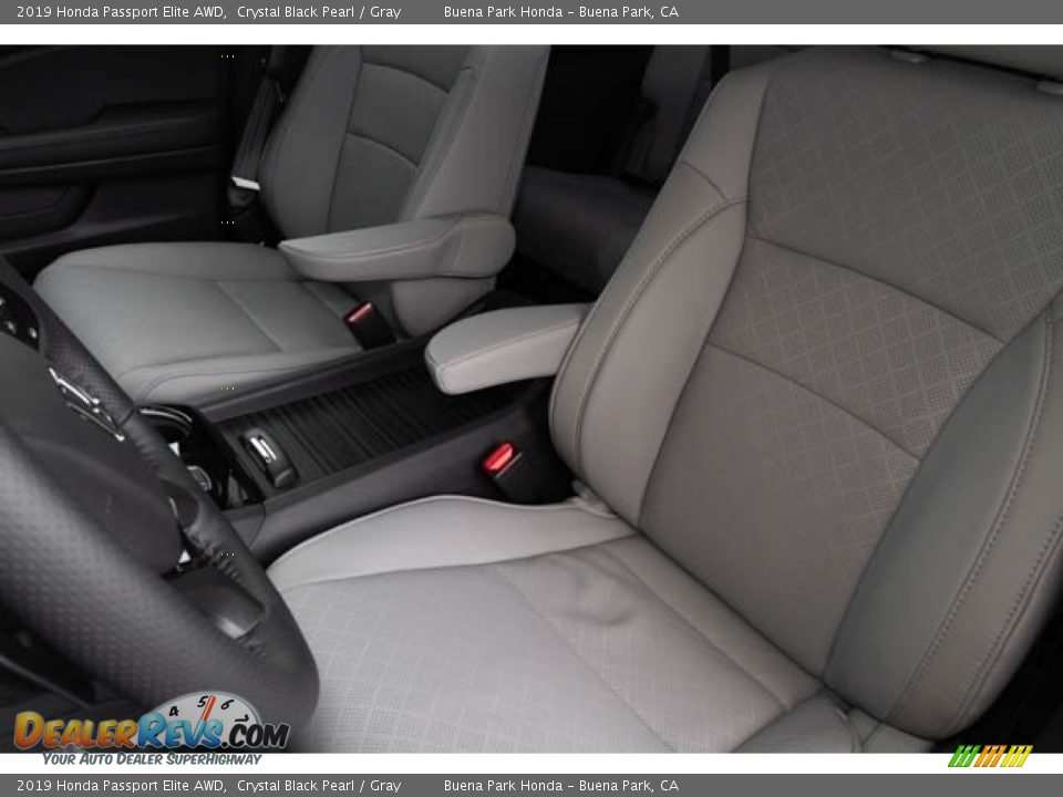 2019 Honda Passport Elite AWD Crystal Black Pearl / Gray Photo #24