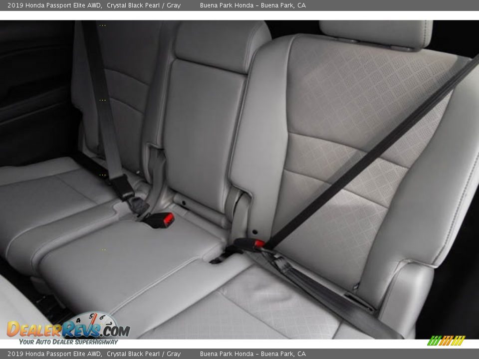 2019 Honda Passport Elite AWD Crystal Black Pearl / Gray Photo #26