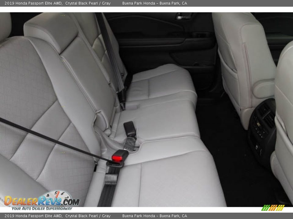 2019 Honda Passport Elite AWD Crystal Black Pearl / Gray Photo #28