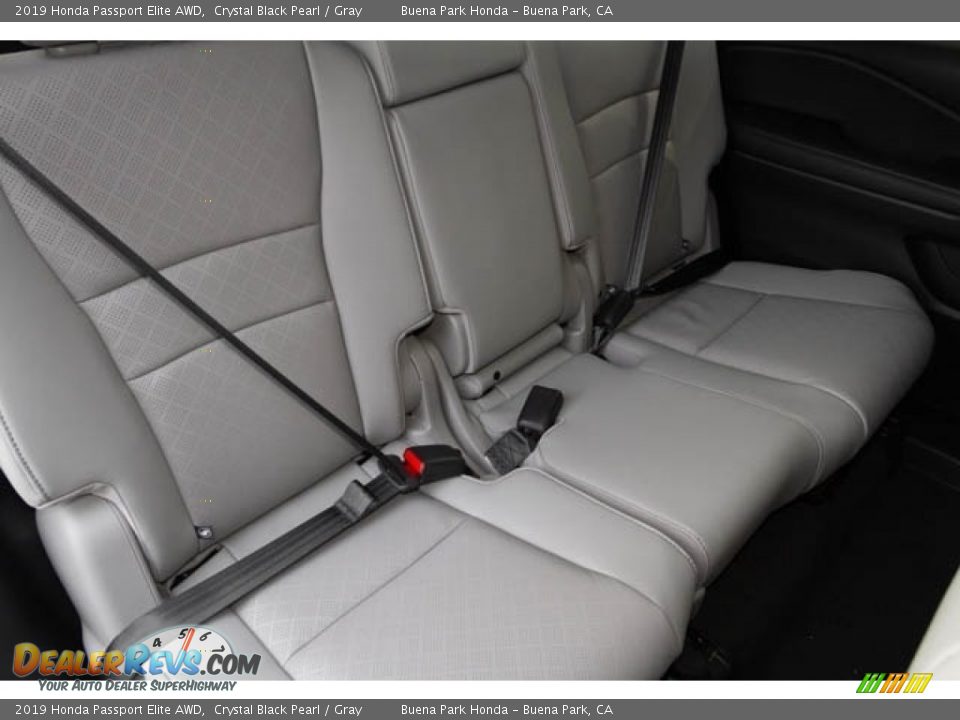 2019 Honda Passport Elite AWD Crystal Black Pearl / Gray Photo #29