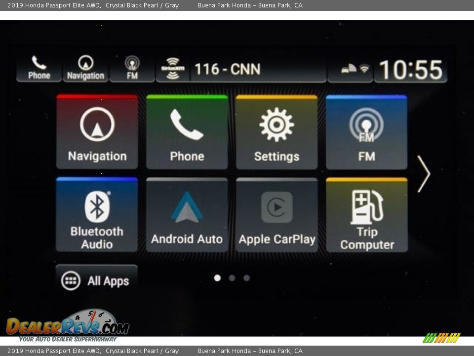2019 Honda Passport Elite AWD Crystal Black Pearl / Gray Photo #32