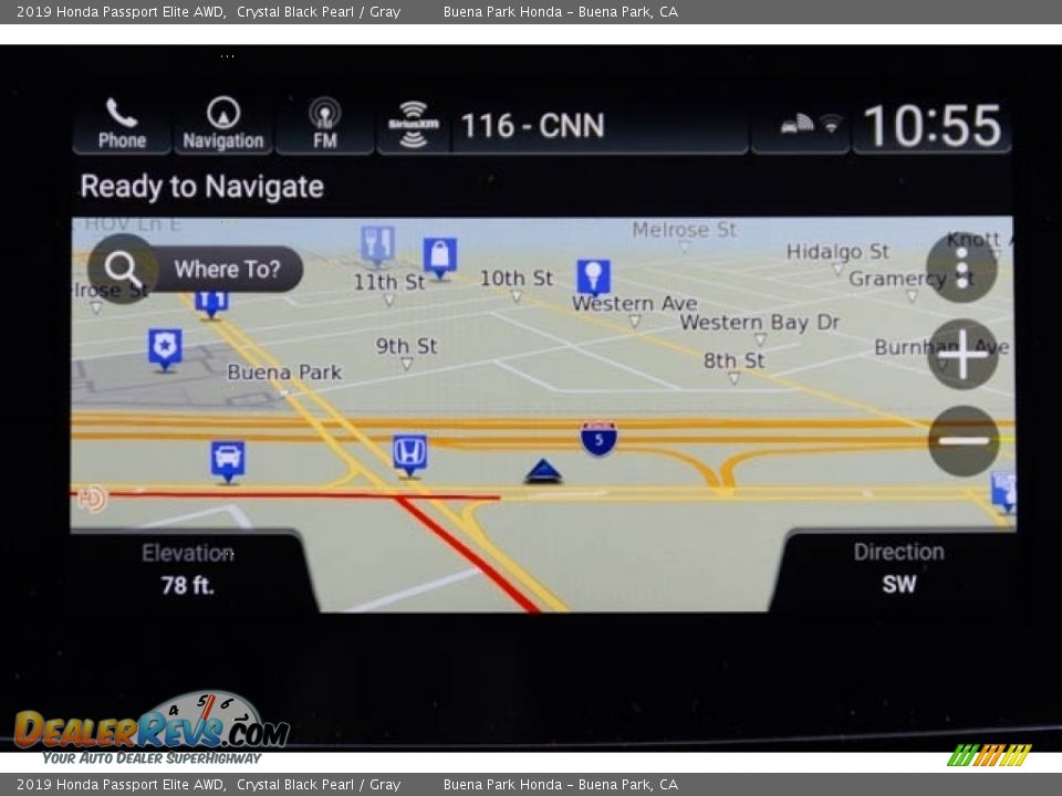 2019 Honda Passport Elite AWD Crystal Black Pearl / Gray Photo #33