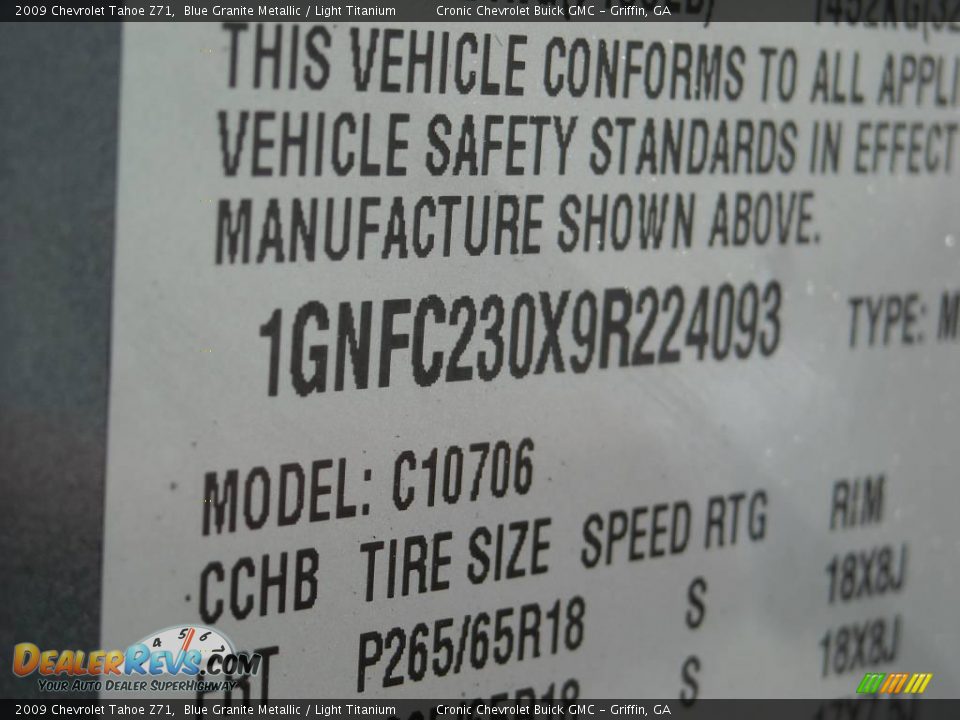 2009 Chevrolet Tahoe Z71 Blue Granite Metallic / Light Titanium Photo #36