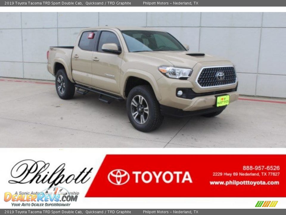 2019 Toyota Tacoma TRD Sport Double Cab Quicksand / TRD Graphite Photo #1