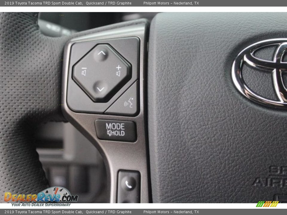 2019 Toyota Tacoma TRD Sport Double Cab Steering Wheel Photo #15
