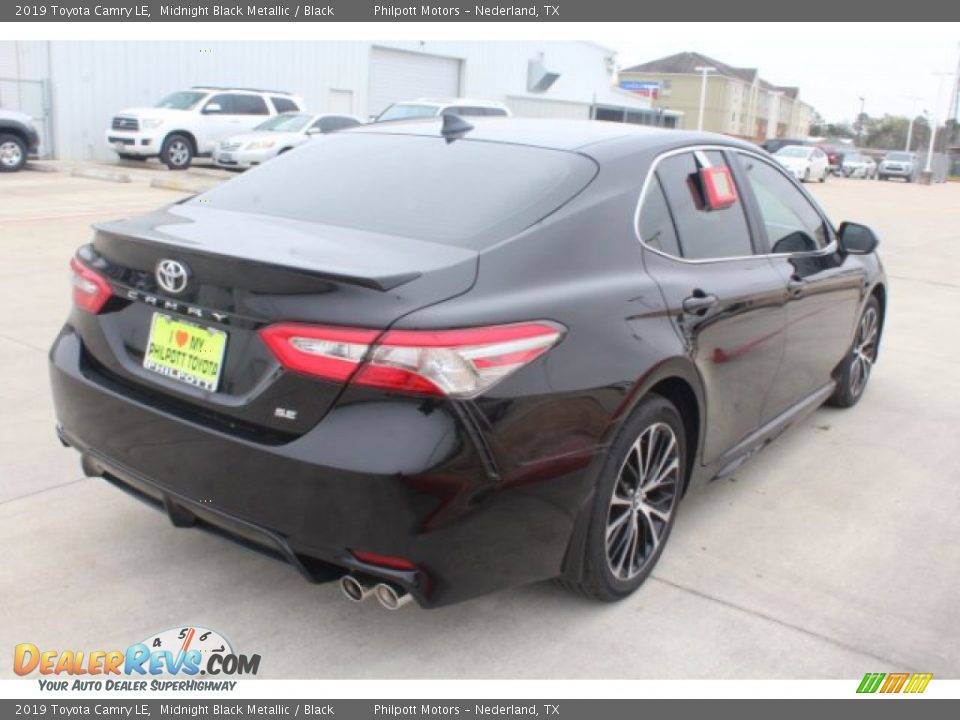 2019 Toyota Camry LE Midnight Black Metallic / Black Photo #8