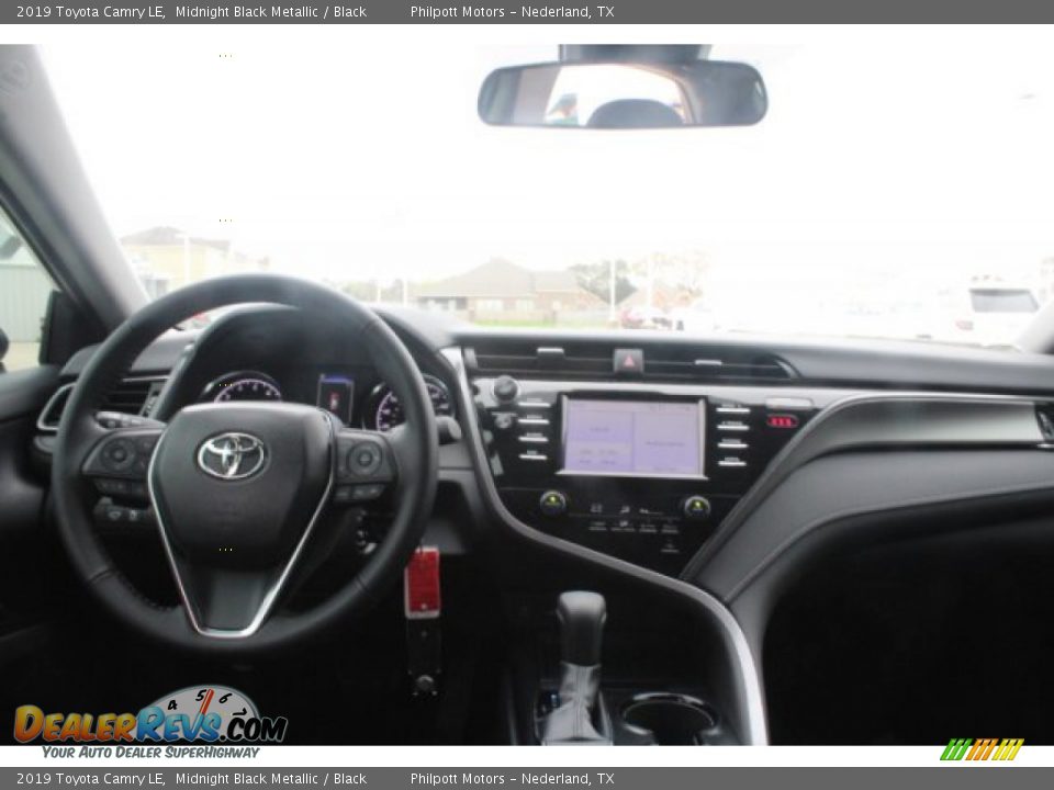 2019 Toyota Camry LE Midnight Black Metallic / Black Photo #18