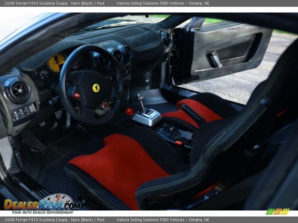 2008 Ferrari F430 Scuderia Coupe Nero (Black) / Red Photo #3