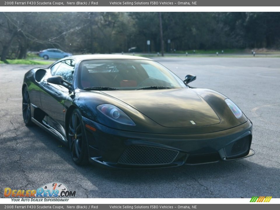 2008 Ferrari F430 Scuderia Coupe Nero (Black) / Red Photo #7