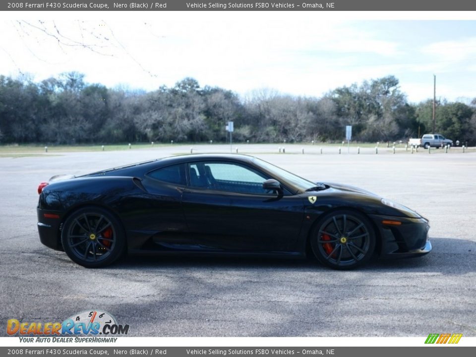 2008 Ferrari F430 Scuderia Coupe Nero (Black) / Red Photo #8