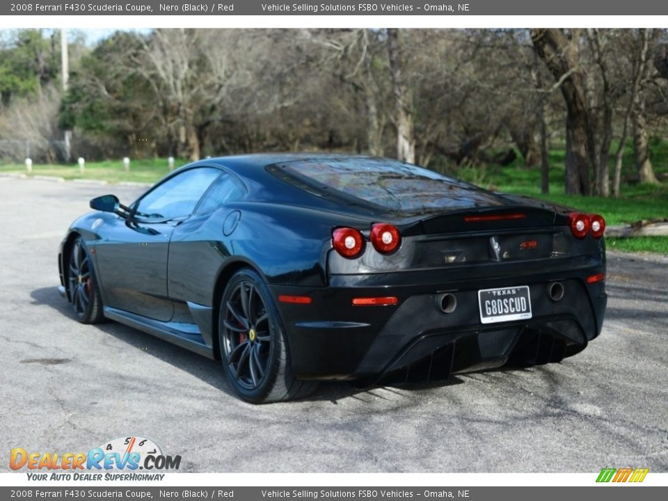 2008 Ferrari F430 Scuderia Coupe Nero (Black) / Red Photo #15