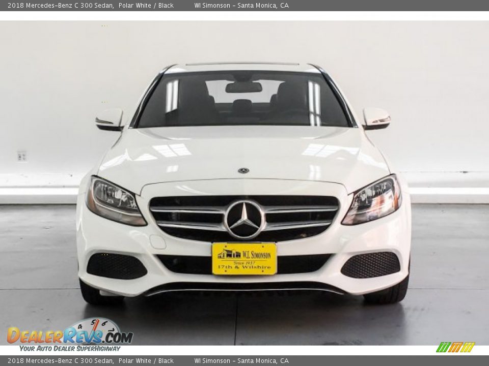 2018 Mercedes-Benz C 300 Sedan Polar White / Black Photo #2