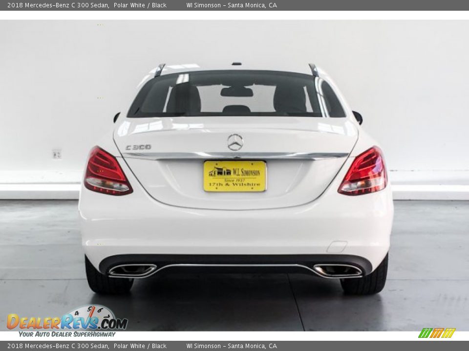2018 Mercedes-Benz C 300 Sedan Polar White / Black Photo #3