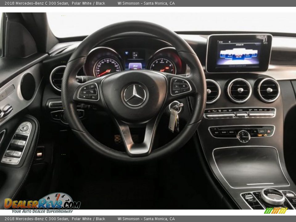 2018 Mercedes-Benz C 300 Sedan Polar White / Black Photo #4