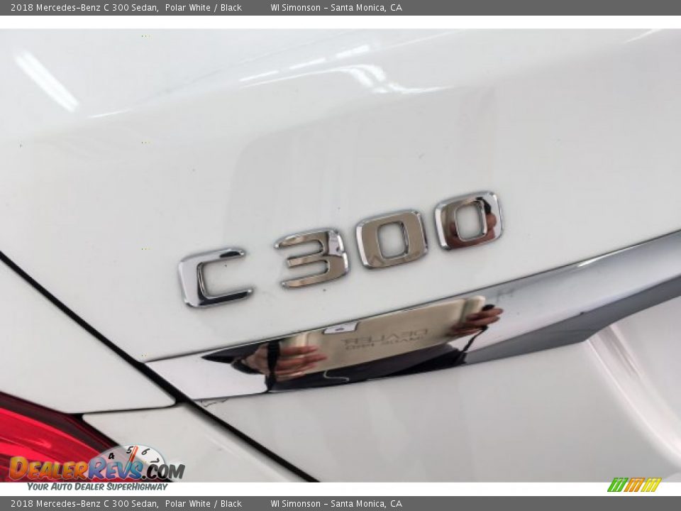 2018 Mercedes-Benz C 300 Sedan Polar White / Black Photo #7
