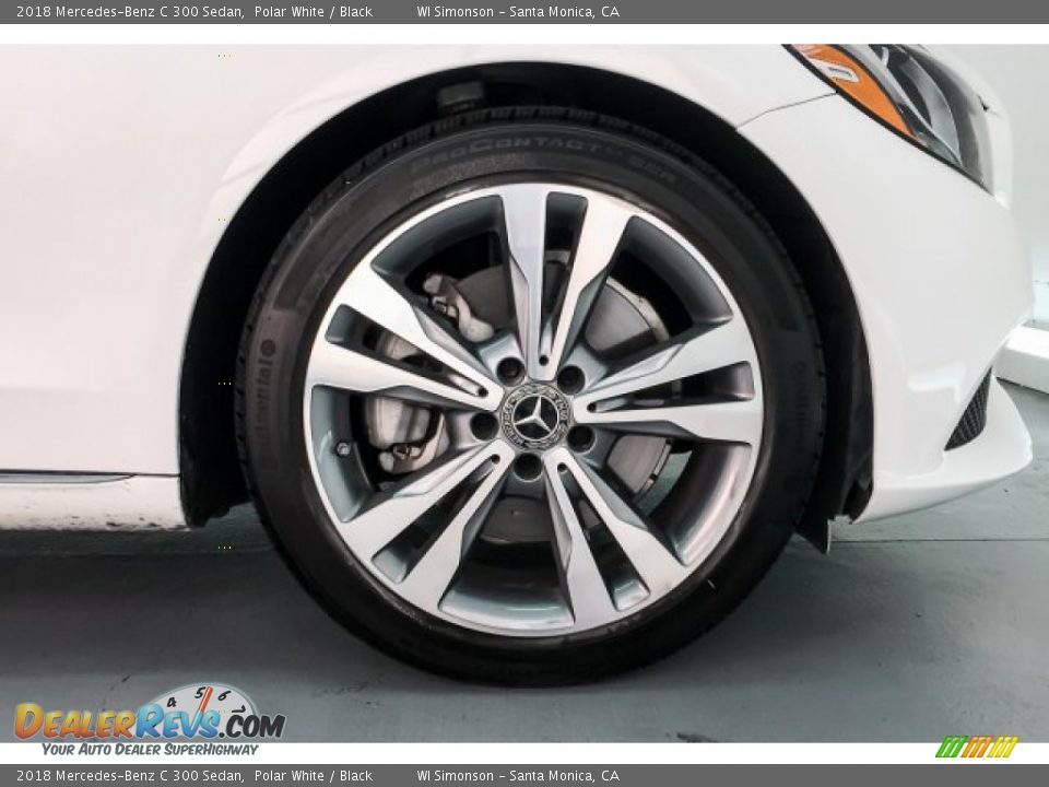 2018 Mercedes-Benz C 300 Sedan Polar White / Black Photo #8