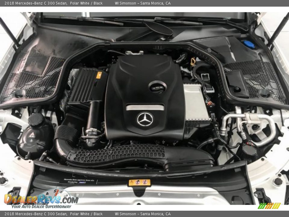 2018 Mercedes-Benz C 300 Sedan Polar White / Black Photo #9
